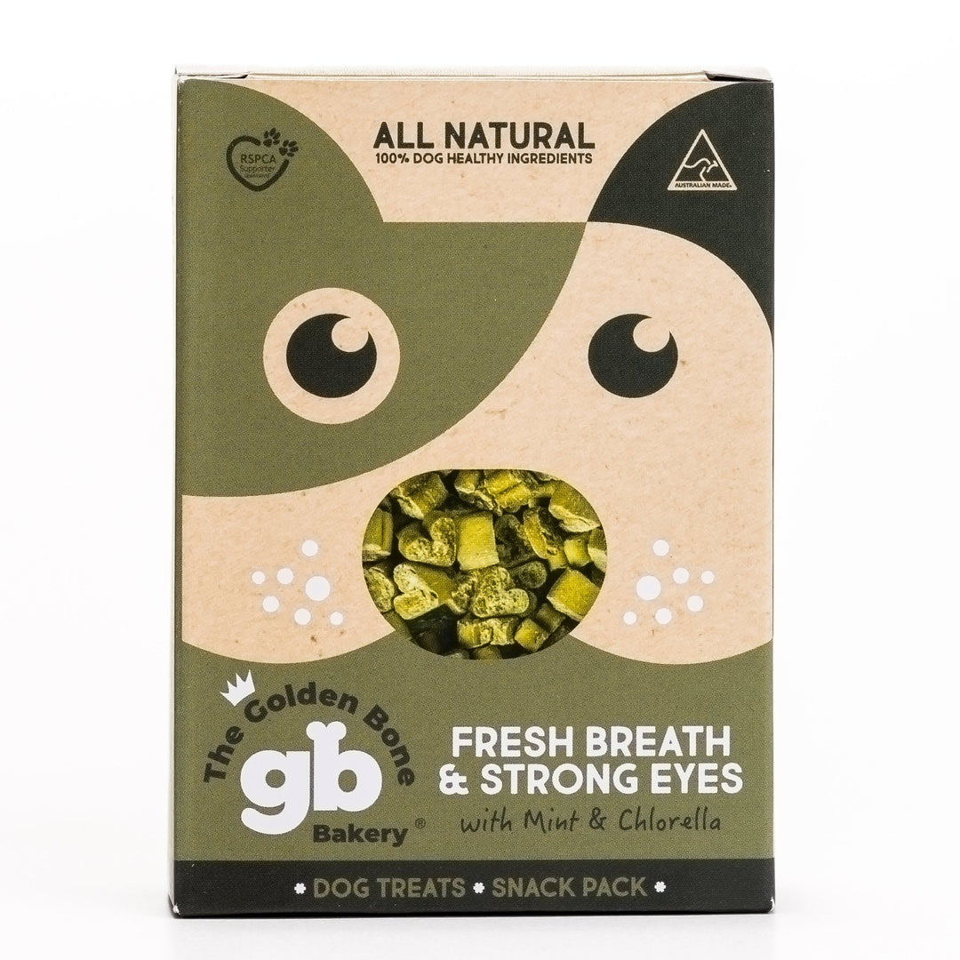 Buy Fresh Breath & Strong Eyes Dog Treats with Mint at The Golden Bone Bakery