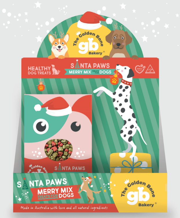 Buy Santa Paws Merry Mix Christmas Dog Treats at The Golden Bone Bakery