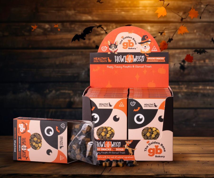 Buy Spooky Howl - o - ween Dog Treats at The Golden Bone Bakery
