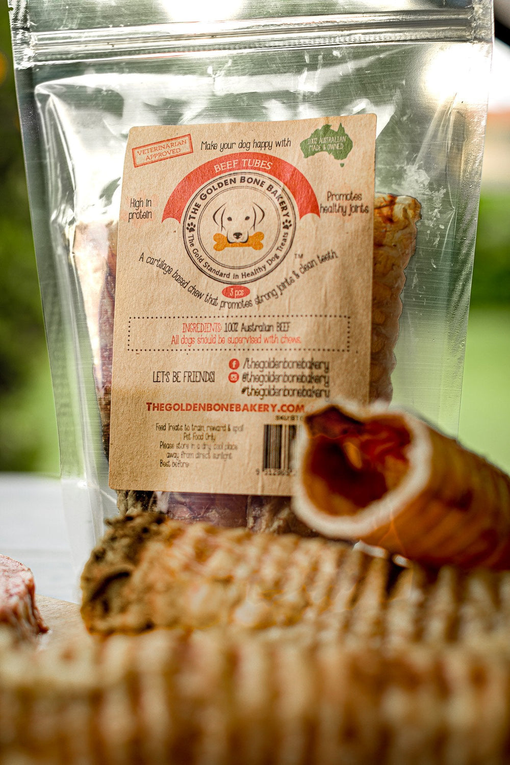 Buy Beef Tubes at The Golden Bone Bakery