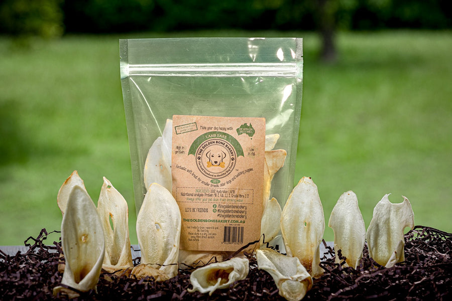 Buy Lamb Ears - dog chews for small breeds at The Golden Bone Bakery